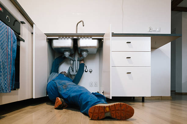 Professional Leak Detection technician working in China Village, ME